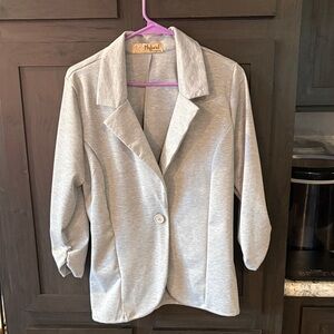 Hybrid & Company Women's Gray Blazer